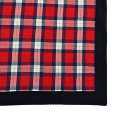 Red and Black Check Sherpa Blanket