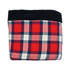 Red and Black Check Sherpa Blanket