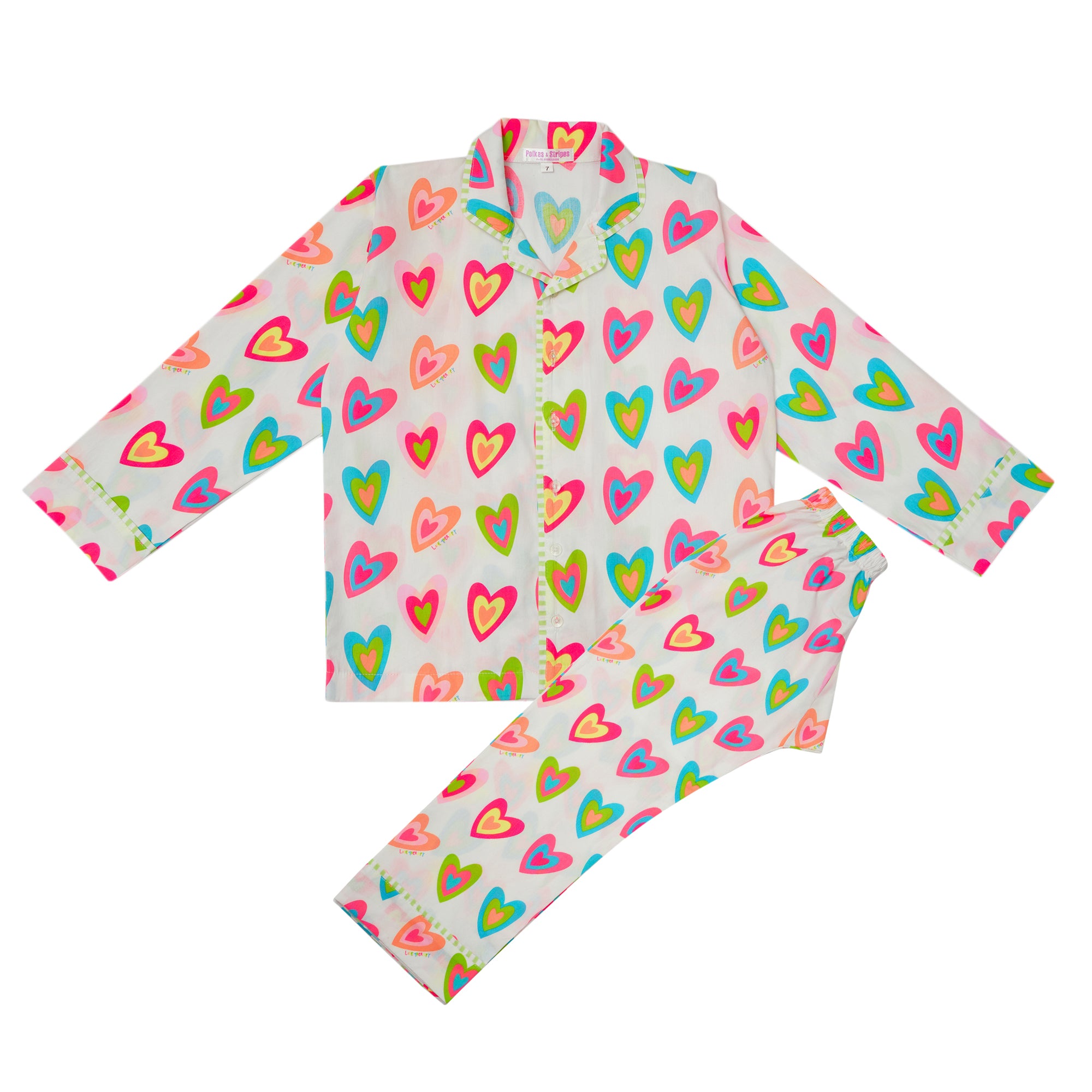 Hearts Printed Night Suits