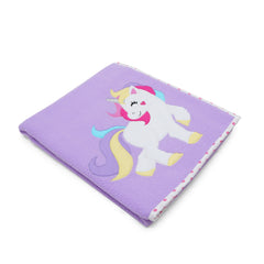 Lilac Unicorn Fleece Blanket
