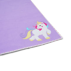Lilac Unicorn Fleece Blanket