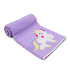 Lilac Unicorn Fleece Blanket