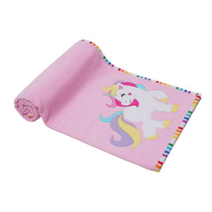 Pink Unicorn Fleece Blanket