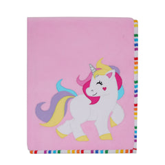 Pink Unicorn Fleece Blanket