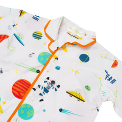 Planets Printed Night Suits