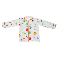 Planets Printed Night Suits