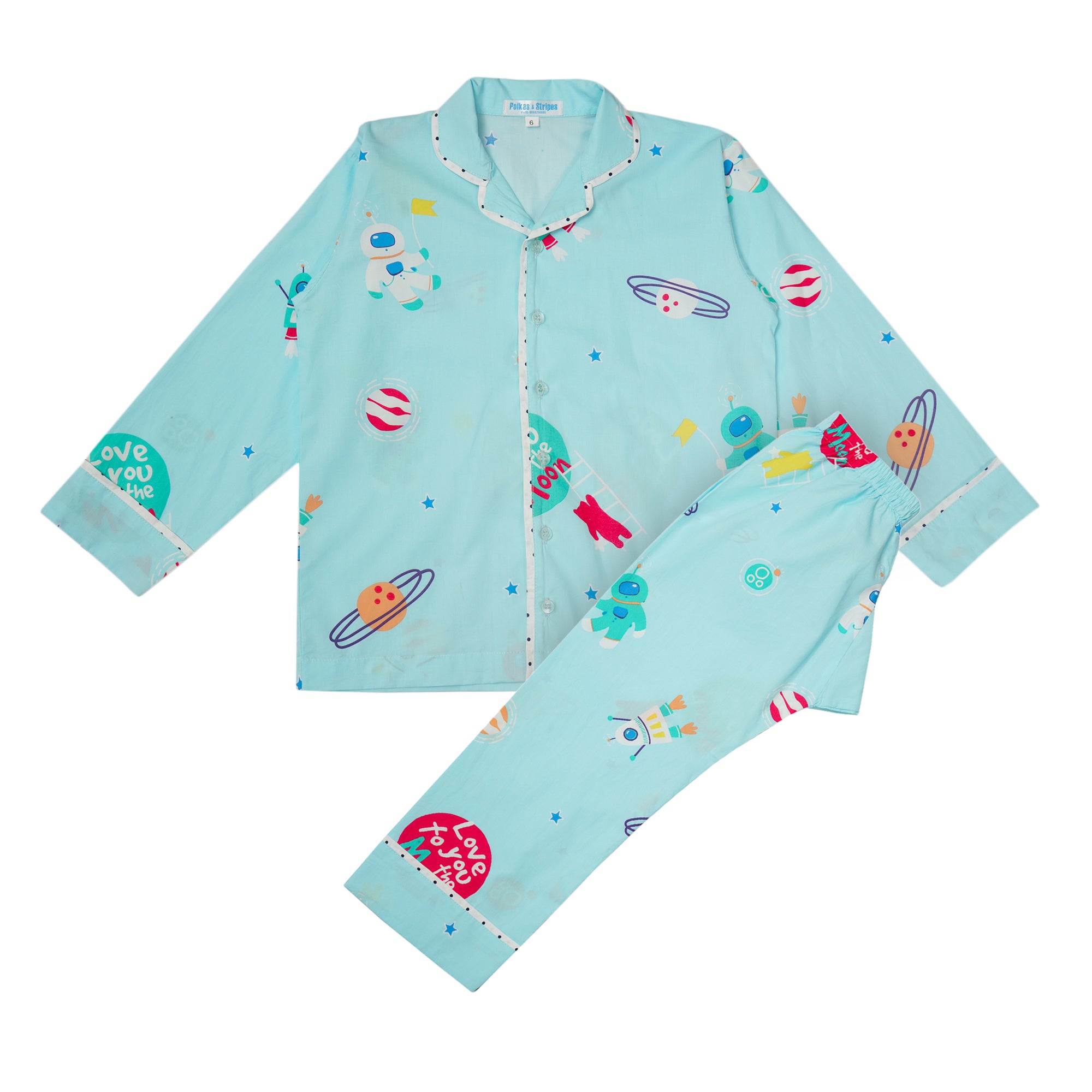 Spece Printed Night Suits