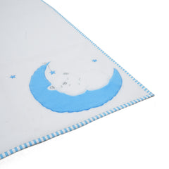 Teddy on Moon Fleece Blanket