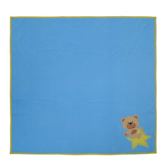Teddy on Star Fleece Blanket