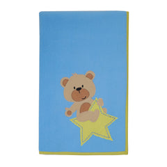 Teddy on Star Fleece Blanket
