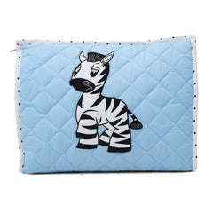 Zebra Blue Travel Pouch