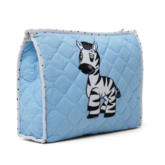 Zebra Blue Travel Pouch