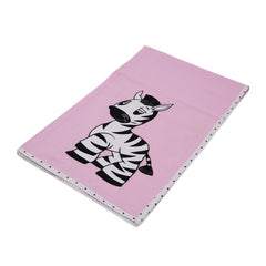 Zebra Pink Cotton Wrap Sheet