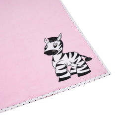 Zebra Pink Fleece Blanket