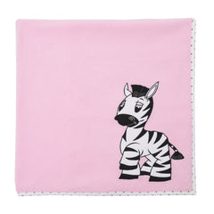 Zebra Pink Fleece Blanket