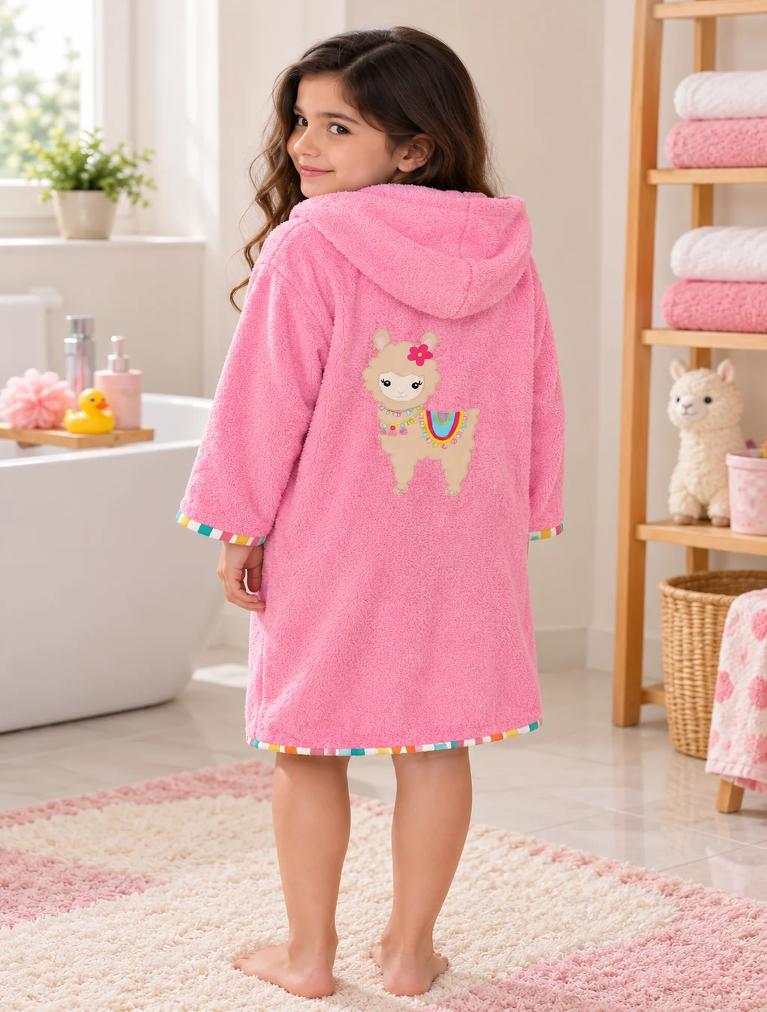Llama Bath Robe