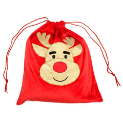 Gold Reindeer Sack