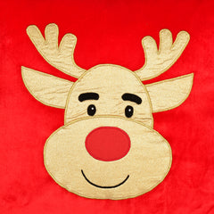 Gold Reindeer Cushion