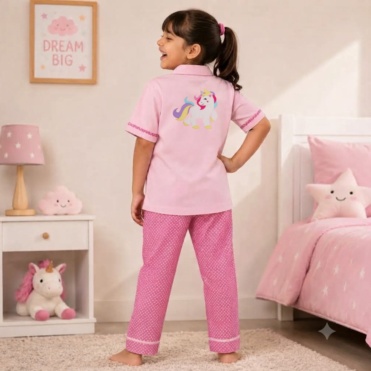 Unicorn Cotton Night Suit