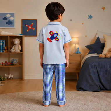 Aeroplane Cotton Night Suit