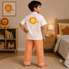 Lion Cotton Night Suit